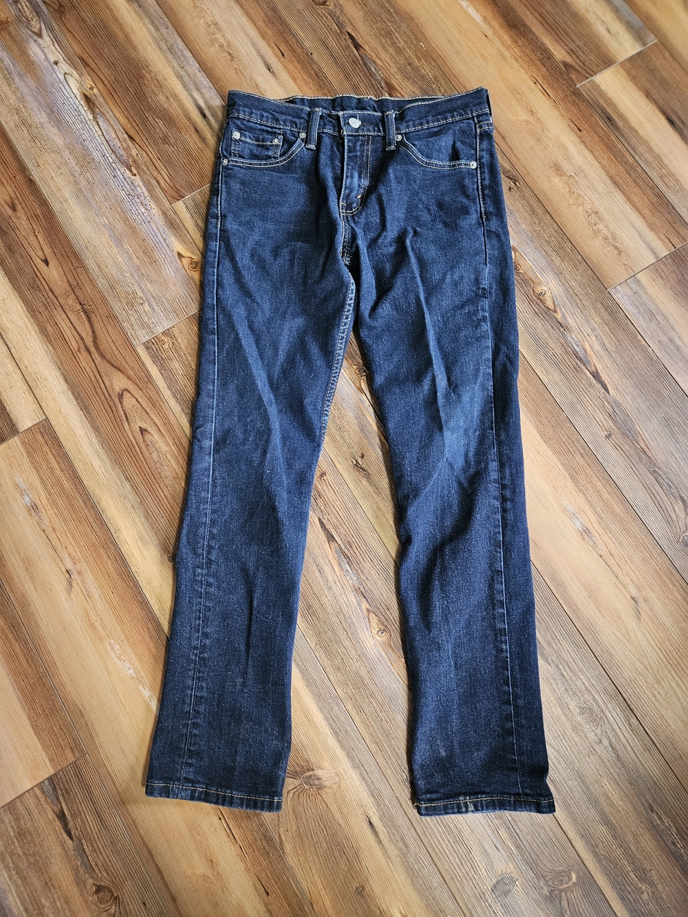 Levi's 511 Men's Straight Jeans in Dark Blue Denim